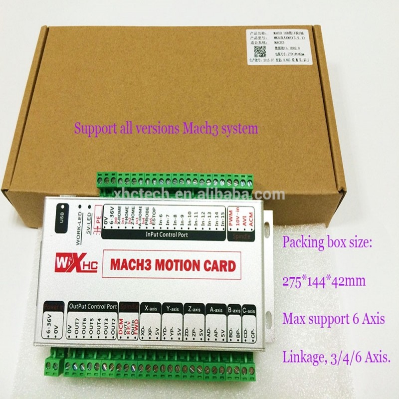 モーションをmach33軸cncコントローラ用のミニフライス盤、 16入力8出力、 400khz、 ce-CNCコントローラ問屋・仕入れ・卸・卸売り