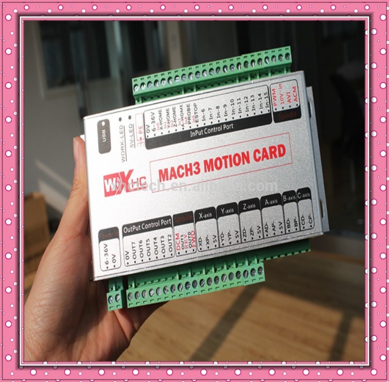 高速400khzmach3usb4軸cncモーションコントロールカードブレークアウトボードサポートwindows7400khz-CNCコントローラ問屋・仕入れ・卸・卸売り