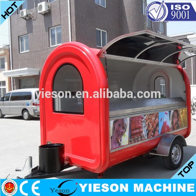 作られた街路yieson熱い販売カートを自販機/食品のトラックでの販売のための中国の携帯高速キオスク/高速モバイルフードys-fv300トレーラー-軽食機械問屋・仕入れ・卸・卸売り