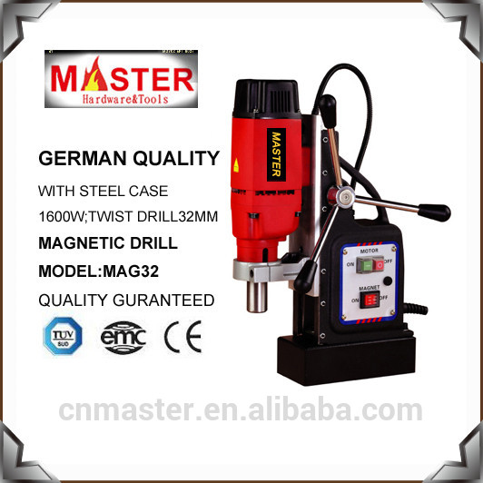 ドイツの品質マスター1600wねじれのためにタッピング磁気ドリルマシンdrill32mm( mag32t)-鋭い機械問屋・仕入れ・卸・卸売り