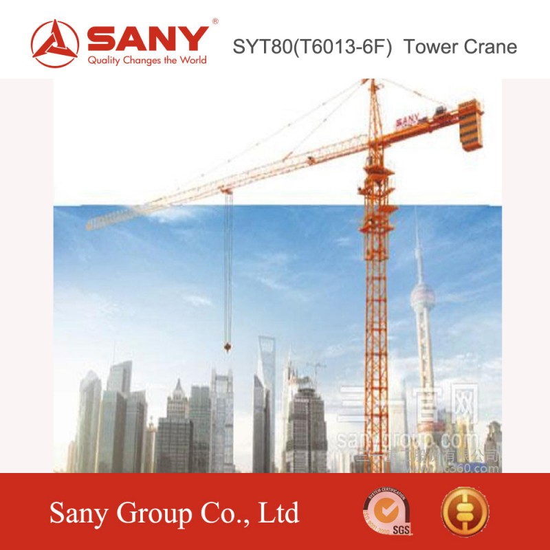 Sany SYT80 (T6013-6F) 6トン60メートルジブ長さtowlerクレーン-タワークレーン問屋・仕入れ・卸・卸売り