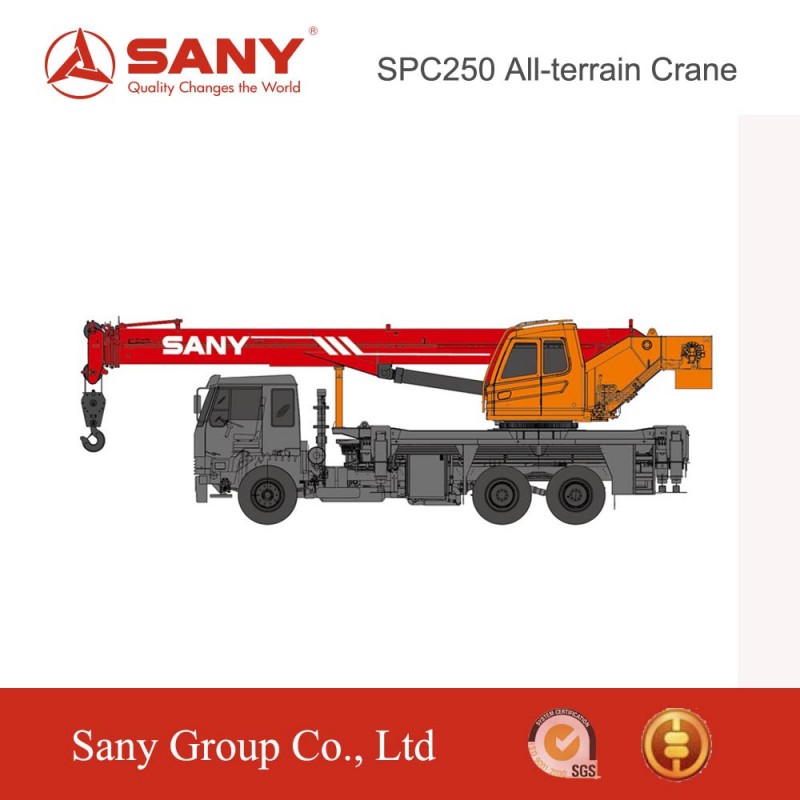Sany公式メーカーSPC250 25トン全地形トラック積載クレーン移動式クレーントラック-トラックは伸ばす問屋・仕入れ・卸・卸売り