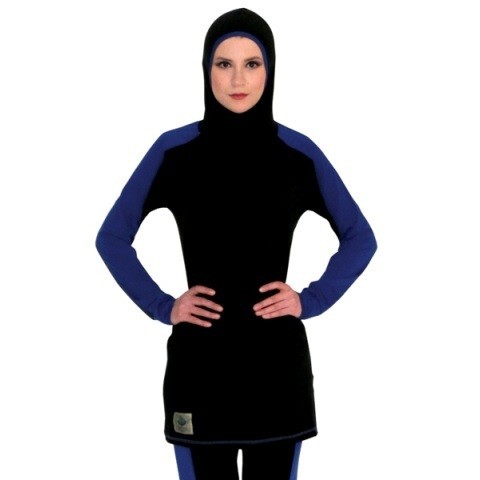 ファリーダ- 黒・青イスラム水泳のスーツ高質-水着類問屋・仕入れ・卸・卸売り