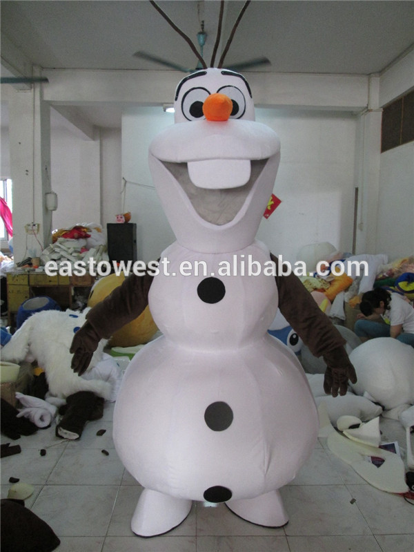 工場直接オラフ雪だるま大人のマスコットの衣裳、 カスタム衣類-マスコット問屋・仕入れ・卸・卸売り