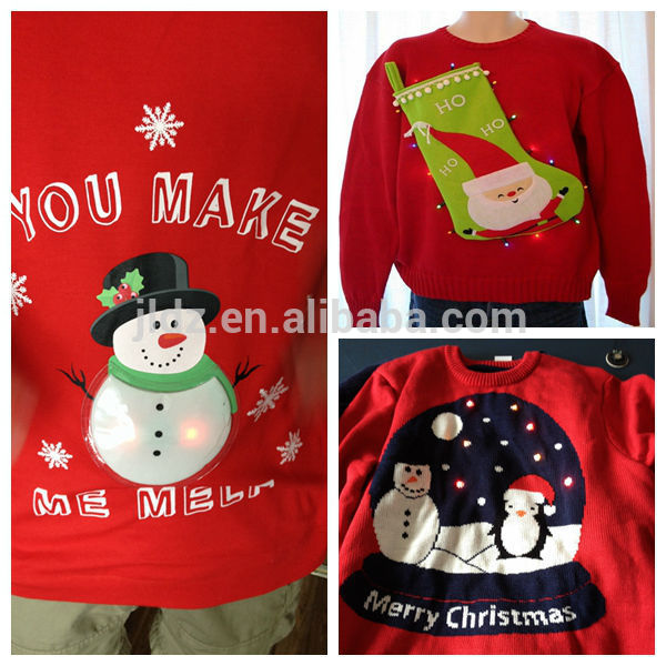 カスタマイズされた乗組員- 首chiristmasインドからのプルオーバーのセーター、 丸い襟醜いクリスマスのセーター、 は、 パターンをニット、 ジャガード-セーター問屋・仕入れ・卸・卸売り