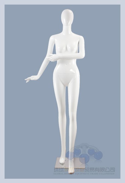 プラスチック製スタンディングファッション抽象的な光沢のある女性のマネキン-マネキン問屋・仕入れ・卸・卸売り