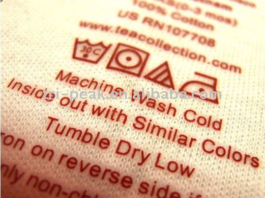 タグの付いていないメインファブリックケアラベル鉄- 上熱伝達の印刷の衣服アパレルの服は-キャミソール問屋・仕入れ・卸・卸売り