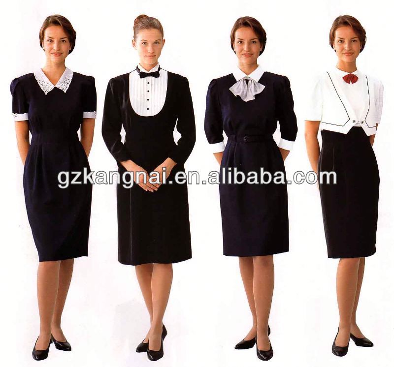 ホテルのメイドの制服-ホテル従業員制服問屋・仕入れ・卸・卸売り