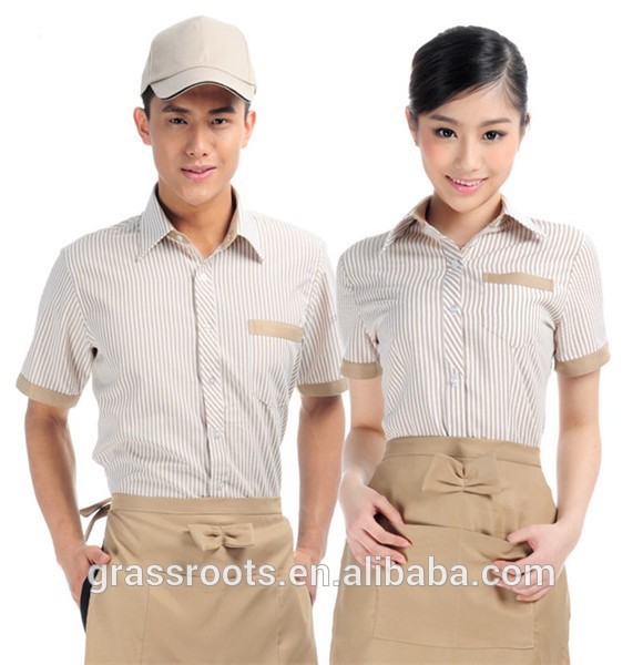 中華レストラン/ホテルのウェイターの制服、 ホテルユニフォームデザイン、 ハウスキーピングの制服のデザイン-ホテル従業員制服問屋・仕入れ・卸・卸売り