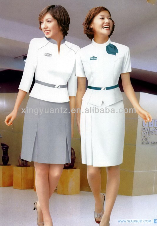 スターsgエレガントホテル受付制服/レディ制服着用-ホテル従業員制服問屋・仕入れ・卸・卸売り