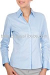 buleの色の女性用ユニフォームシャツ-ホテル従業員制服問屋・仕入れ・卸・卸売り