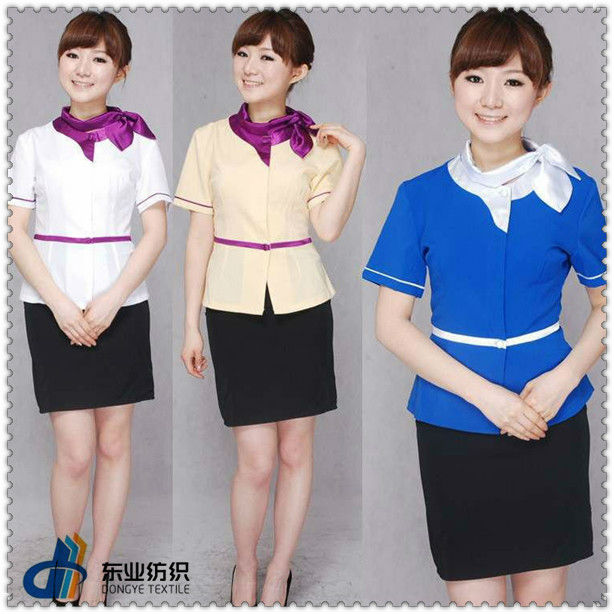 ポリエステル100％ホテル受付制服-ホテル従業員制服問屋・仕入れ・卸・卸売り