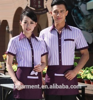 2016 oemホテルユニセックス半袖スタッフ制服高品質-ホテル従業員制服問屋・仕入れ・卸・卸売り