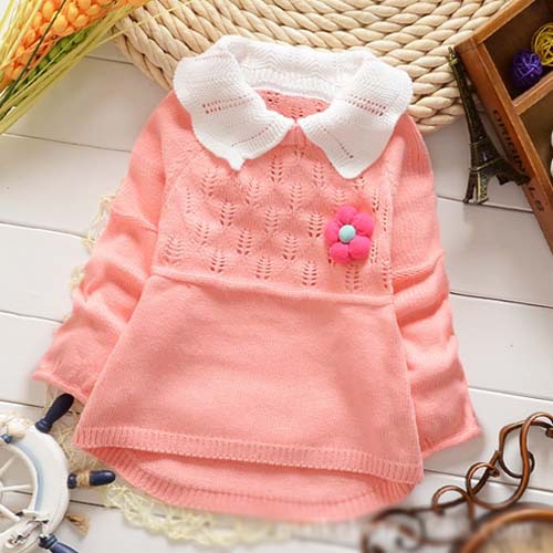 高品質の赤ん坊の服人形tc11744襟ファッション中空アウト小さな女の子のための赤ちゃんのニットウェア-ベビーセーター問屋・仕入れ・卸・卸売り