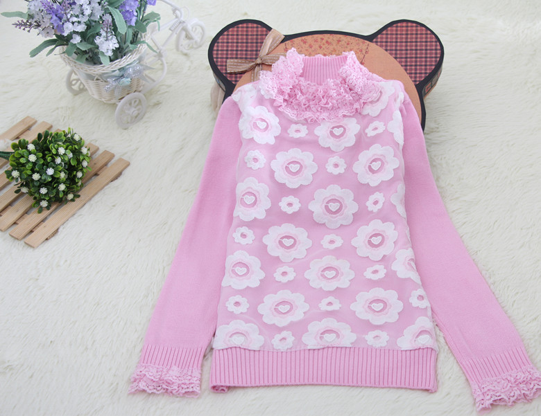 最新デザインの高ネックファッションピンクpreety赤ちゃんのかぎ針編みのセーター-ベビーセーター問屋・仕入れ・卸・卸売り