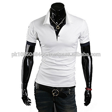 白と黒のリブファッションカジュアル用ポロシャツカスタマイズや利用可能な男性のすべての量-プラスサイズシャツ、ブラウス問屋・仕入れ・卸・卸売り