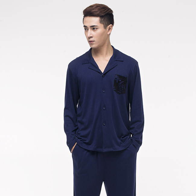 綿100％不織布男性のナイトウエアパジャマのスーツ男性用-ナイトシャツ問屋・仕入れ・卸・卸売り