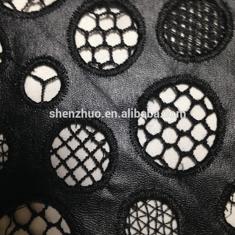 keqiao2016最新のラウンド革の刺繍デザイン-レース問屋・仕入れ・卸・卸売り