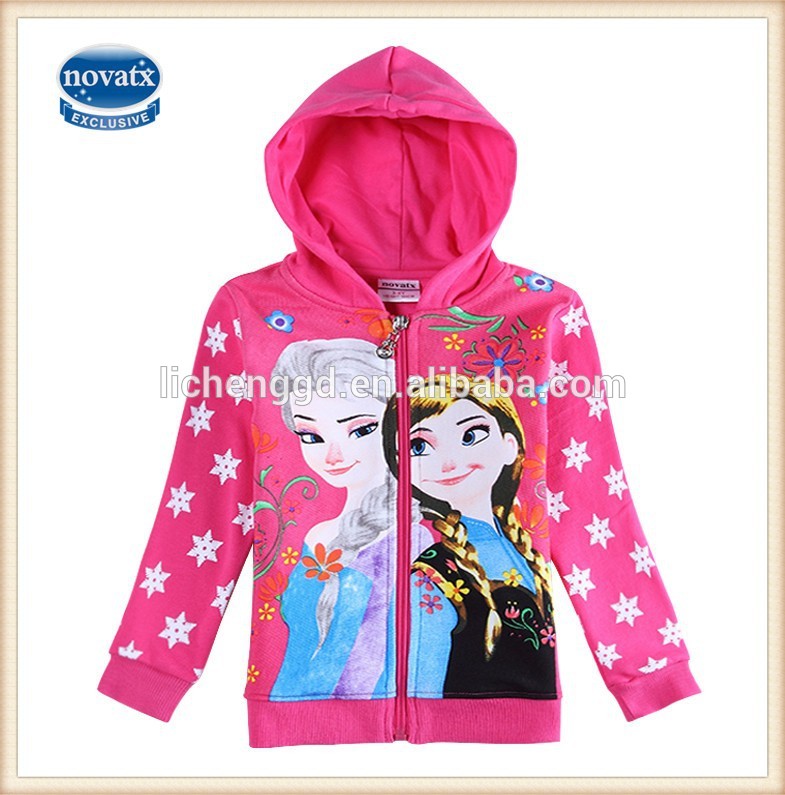 2-6t( f5672) 新星子供服のコート中国卸売映画エルザアンナ冷凍冬のパーカー-キッズ服　パーカー、スウェットシャツ問屋・仕入れ・卸・卸売り