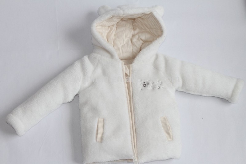 豪華なファブリック雪の白chrismasコート子供の冬のコート-ジュニア服（女）ジャケット、コート問屋・仕入れ・卸・卸売り