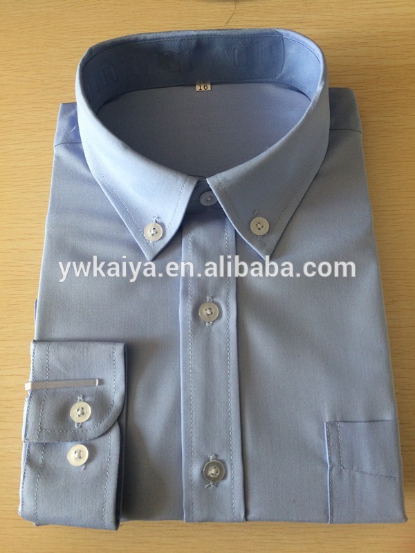 綿の男の子のシャツのドレスシャツロングスリーブシャツ長袖1ポケット-キッズ服　シャツ、トップス問屋・仕入れ・卸・卸売り