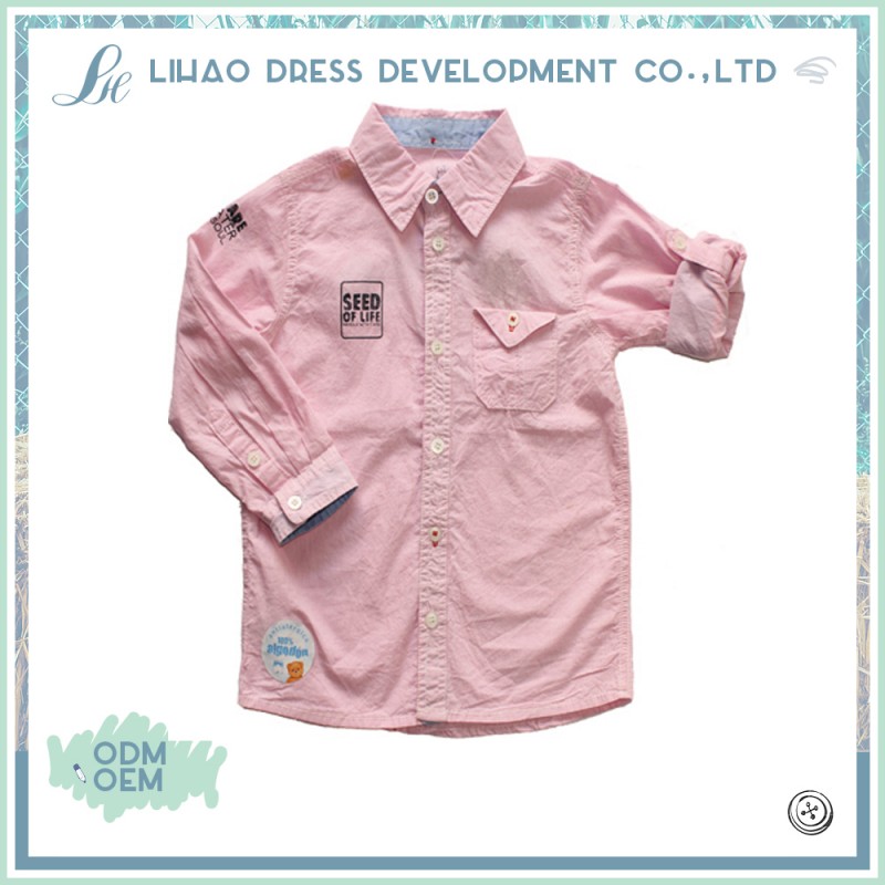 男児100％l卸売綿の糸染めチェックシャツ-キッズ服　シャツ、トップス問屋・仕入れ・卸・卸売り