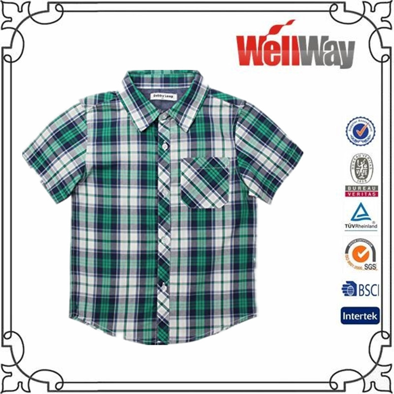 最新のスタイリッシュの長い袖の子供のデザイナーのデザインのコットンフランネルシャツ-キッズ服　シャツ、トップス問屋・仕入れ・卸・卸売り