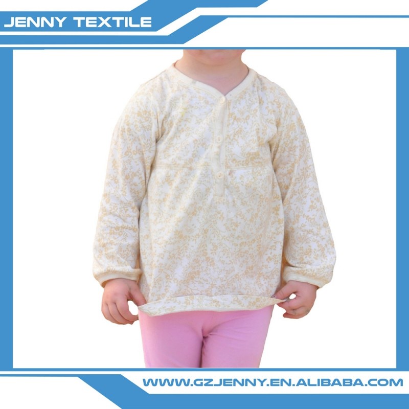 広州の衣服のメーカー卸売長い袖の赤ん坊の女子トップデザイン-キッズ服　シャツ、トップス問屋・仕入れ・卸・卸売り