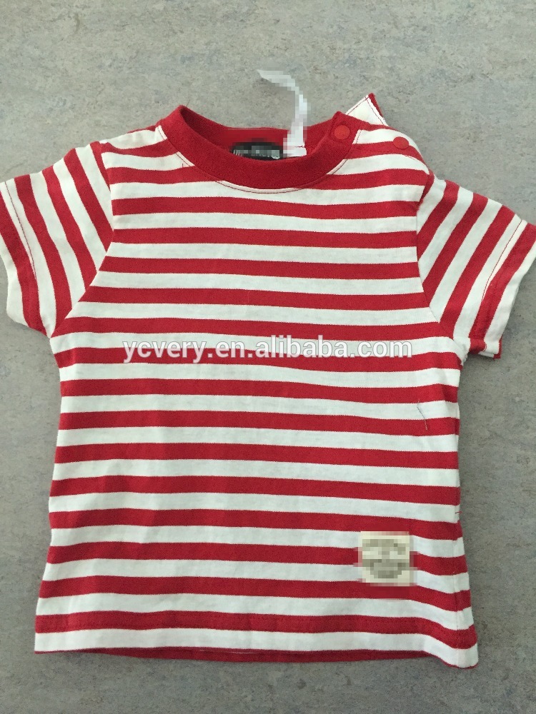 赤ちゃん幼児100% コットン tシャツ ストライプ-問屋・仕入れ・卸・卸売り
