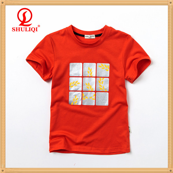 新しいデザインの子供たちのプリント2014年美しい安いt- シャツ子供のための' s-キッズ服　Tシャツ問屋・仕入れ・卸・卸売り