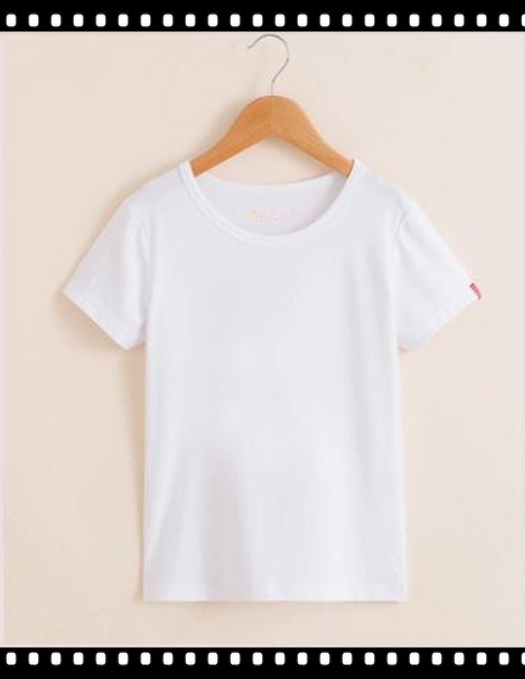 軽量コットン ソフト子供平野白い tシャツ-問屋・仕入れ・卸・卸売り