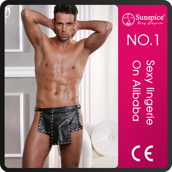 Sunspice男性の簡単な衣装メーカートップ品質保証男性革キルト-セクシーランジェリー問屋・仕入れ・卸・卸売り