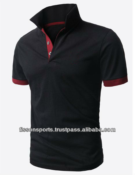 黒ポロシャツ/高品質ポロシャツ/綿ポロシャツ-Tシャツ問屋・仕入れ・卸・卸売り