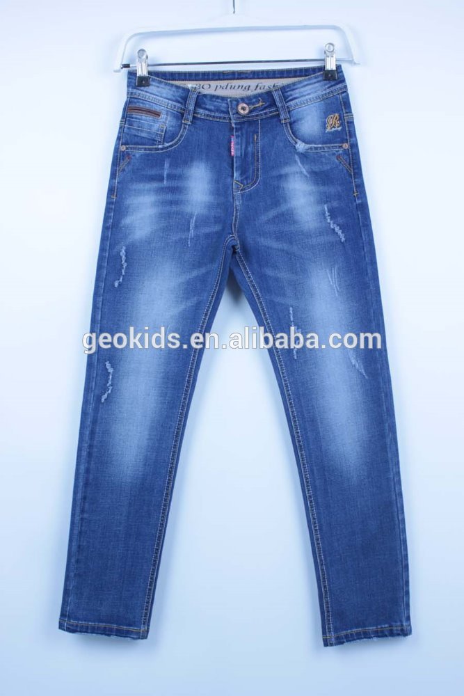 男の子ファッションジーンズストレート子供デニムパンツ-キッズ服　ジーンズ問屋・仕入れ・卸・卸売り