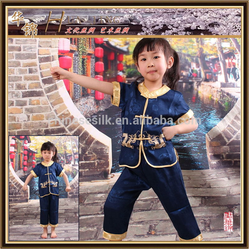 少年のtシャツ中国風、 綿の短い袖とパンツ-キッズ服　シャツ、トップス問屋・仕入れ・卸・卸売り