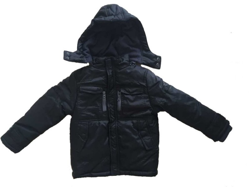 工場卸売黒赤ちゃんの男の子の冬のコートやジャケットフーディ-キッズ服　コート問屋・仕入れ・卸・卸売り