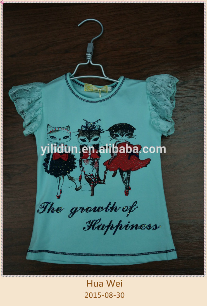 夏の子供たちが着用中国卸売衣類t- シャツ空白の子供のtシャツ-キッズ服　Tシャツ問屋・仕入れ・卸・卸売り