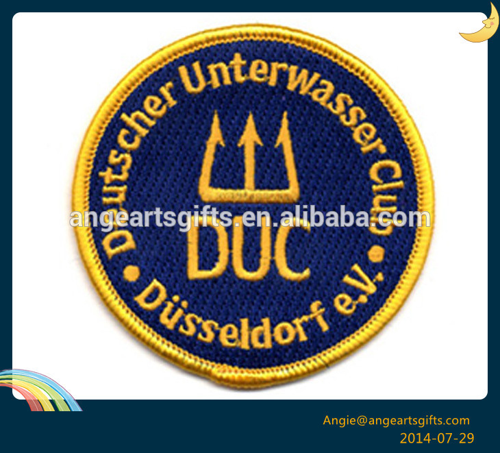 ediisseldorfdeutecherunterwasserクラブ。 v。 トゥドゥックラウンド刺繍パッチ-パッチ問屋・仕入れ・卸・卸売り