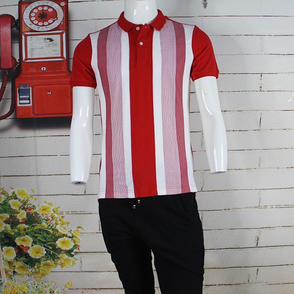 綿100％、 カスタムロゴを男性の厚い赤バルクポロシャツ-プラスサイズシャツ、ブラウス問屋・仕入れ・卸・卸売り