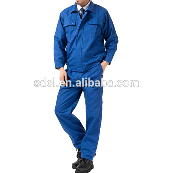 ブルー着用ラフ作業服、 作業服シャツとパンツ、-制服、作業服問屋・仕入れ・卸・卸売り