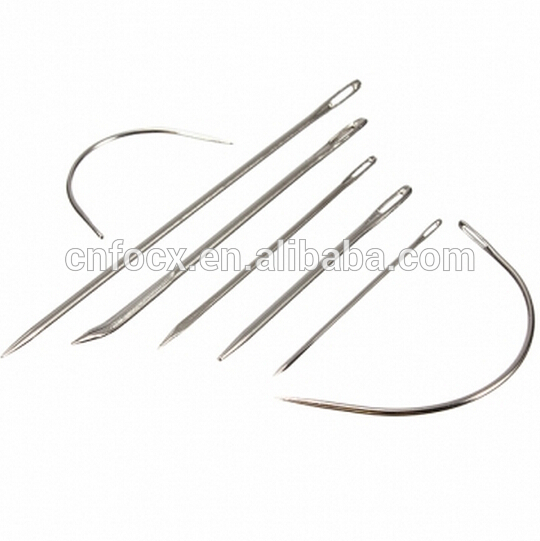 7ピースハンド修理縫製針パッチ適用ツール/革ミシン針/湾曲した縫製針-縫い針、ミシン針問屋・仕入れ・卸・卸売り