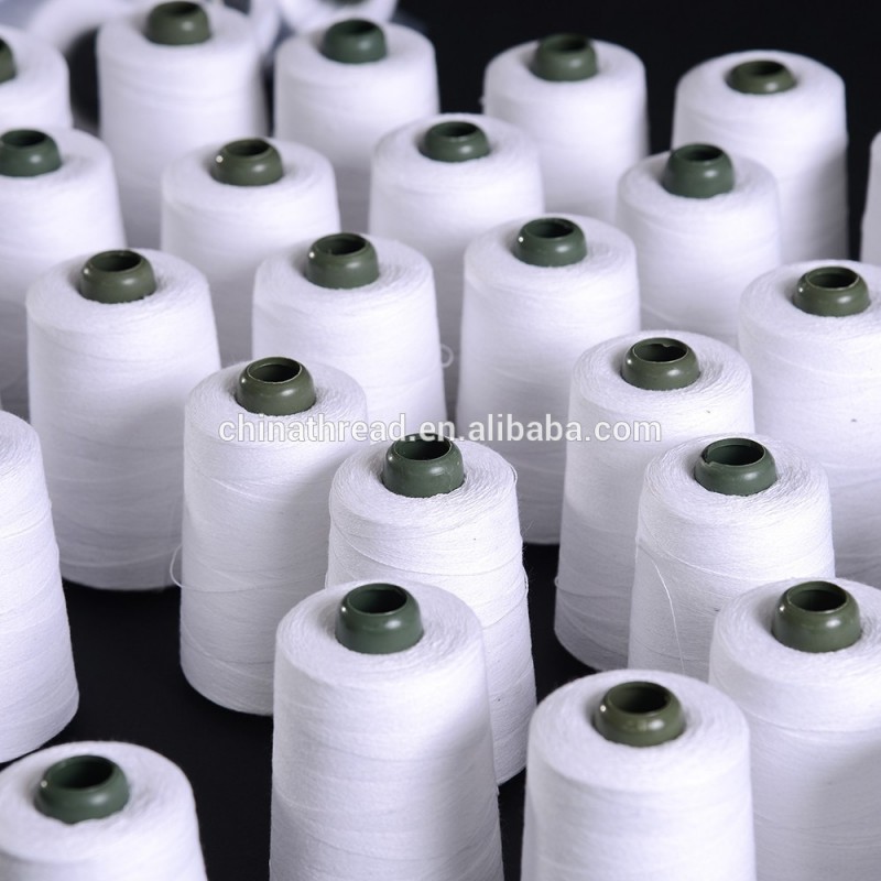 漂白された白18s/2ポリ綿縫糸-縫い糸問屋・仕入れ・卸・卸売り