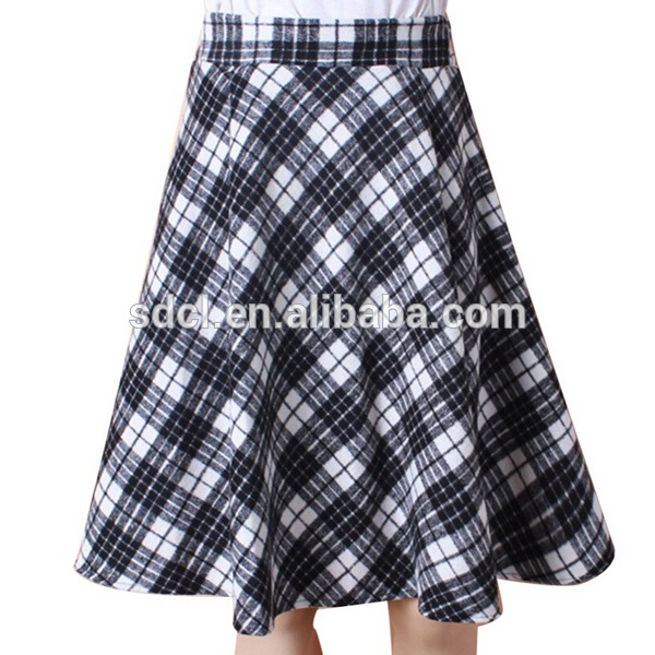 ファッショナブルな大人の学校の女の子の格子縞のとしてスカートプリーツチェック柄のスカート-プラスサイズドレス、スカート問屋・仕入れ・卸・卸売り