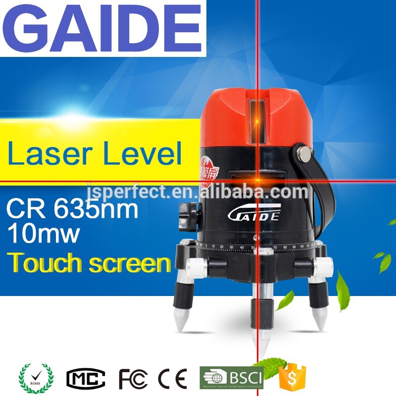 GAIDE-CRタッチスクリーン635nm 10メガワットサイト最高回転レーザレベル-レーザーレベル問屋・仕入れ・卸・卸売り