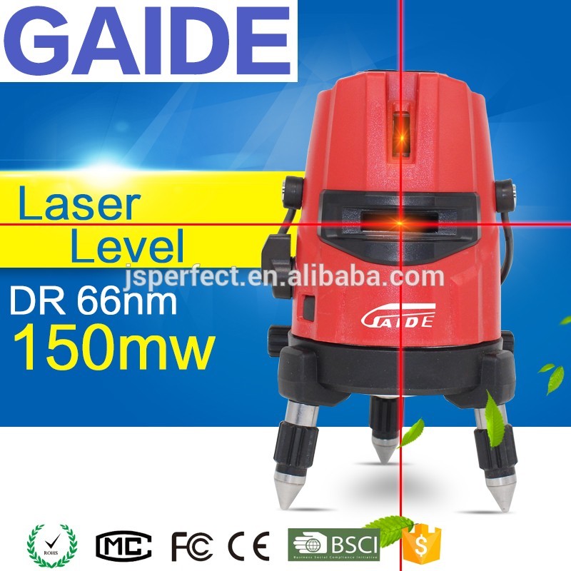 GAIDE-DR 660nmの150メガワットクロスは最も安いラインレーザーレベルに世界-レーザーレベル問屋・仕入れ・卸・卸売り