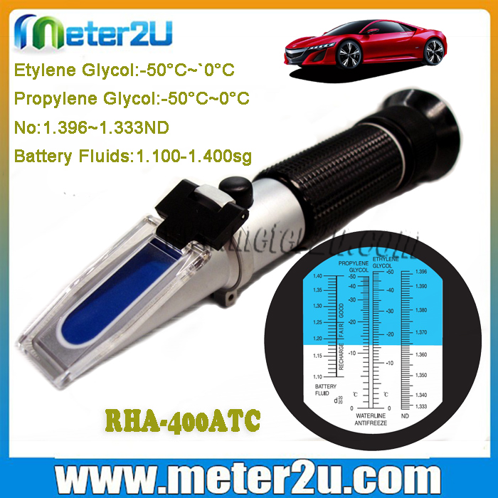 華氏atcグリコール不凍液/バッテリー流体屈折計テスターRHA-400ATC-屈折率測定器問屋・仕入れ・卸・卸売り