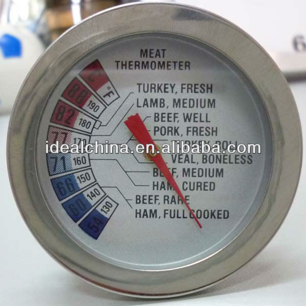 /家禽肉用温度計、 ラウンド肉用温度計、 ラウンド金属温度計-測定、分析機器加工サービス問屋・仕入れ・卸・卸売り