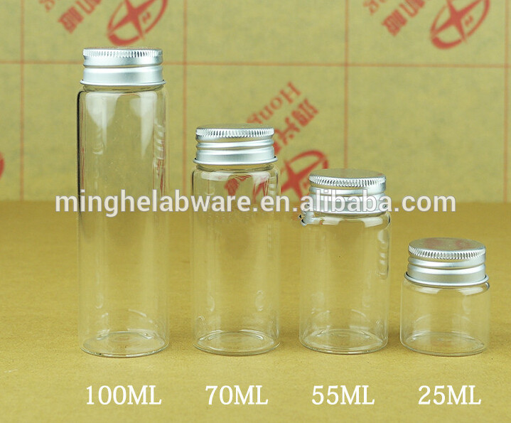 ガラスカバー付きボトル小さい容積実験室ガラス器具-実験用ボトル問屋・仕入れ・卸・卸売り