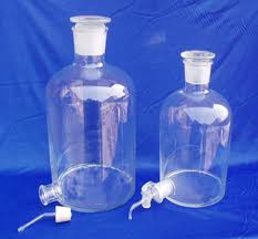 ホウケイ酸ガラスボトルストッパー付き吸引器・活栓-実験用ボトル問屋・仕入れ・卸・卸売り