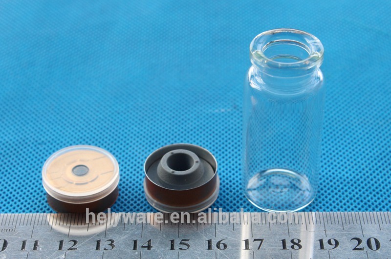試料注入ガラス管状バイアルゴム栓を使用したアルミ製プラスチックキャップ-実験用ボトル問屋・仕入れ・卸・卸売り